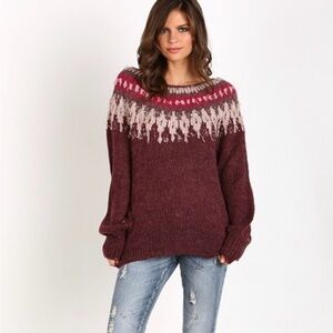 Free People Baltic Fair Isle Sweater